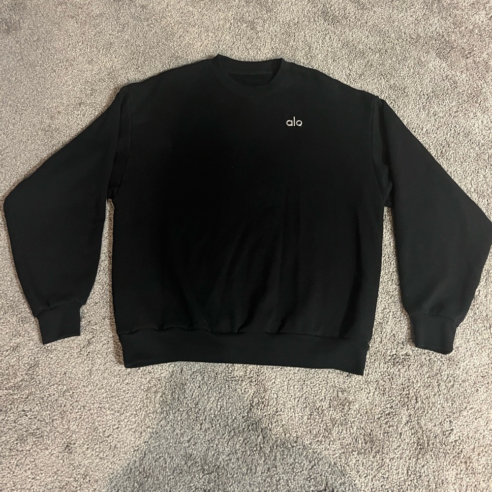 ALO Yoga Black Crewneck - Picture 2 of 4